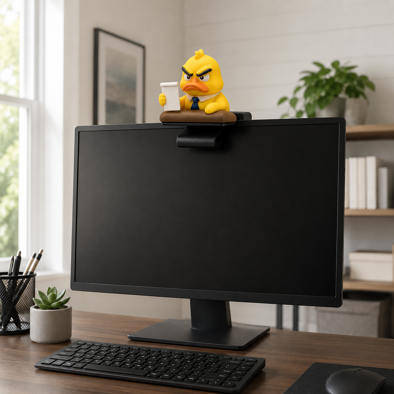Deadline Duck Monitor-Top Ornament