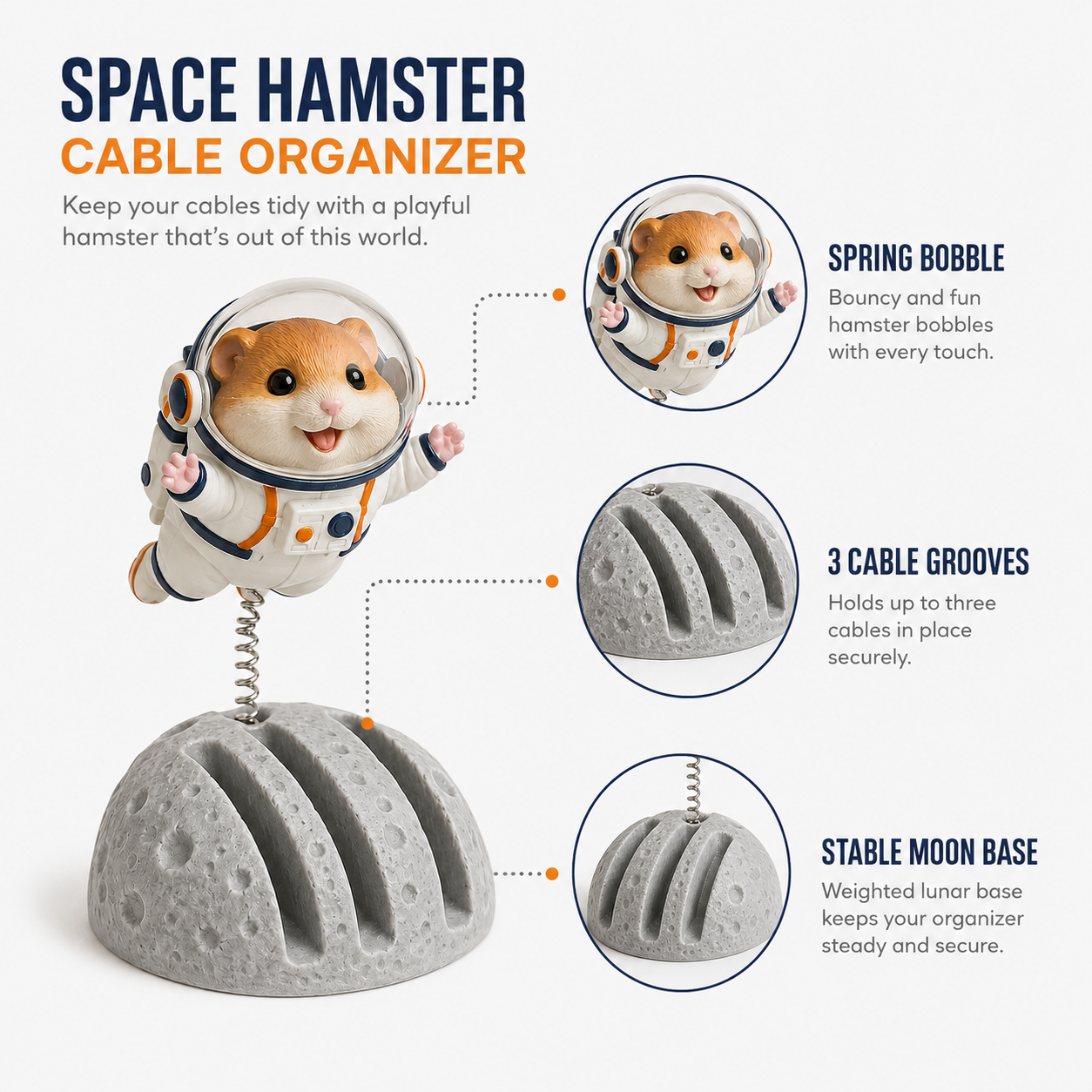 Space Hamster Cable Organizer