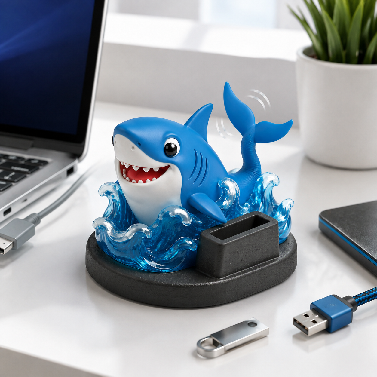 Wagging Shark USB Dock
