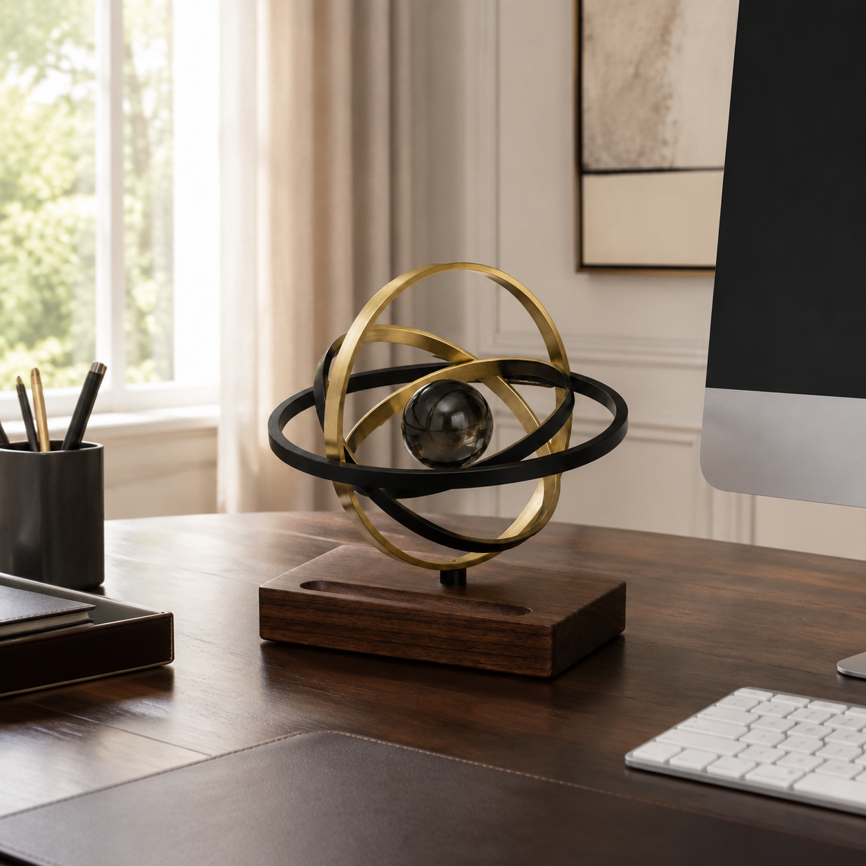 Orbit Balance Pen-Rest Sculpture