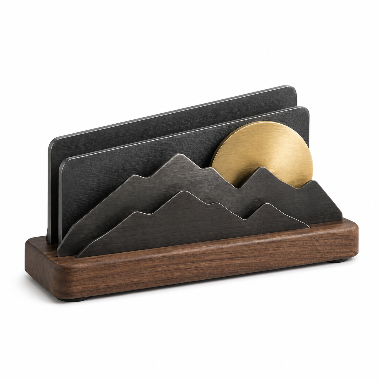 Mountain Sun Business Card Holder