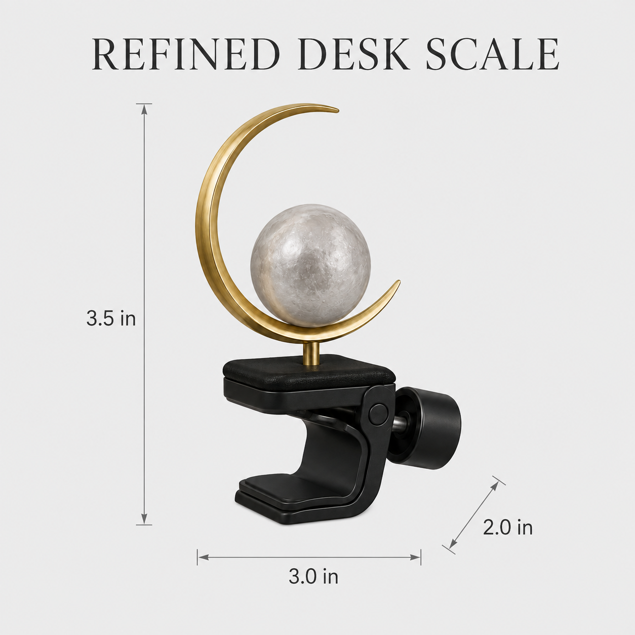 Crescent Moon Monitor-Top Ornament