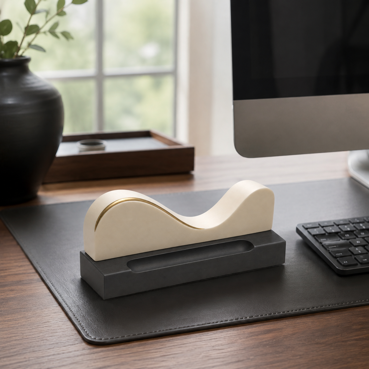Ivory Wave Pen Rest