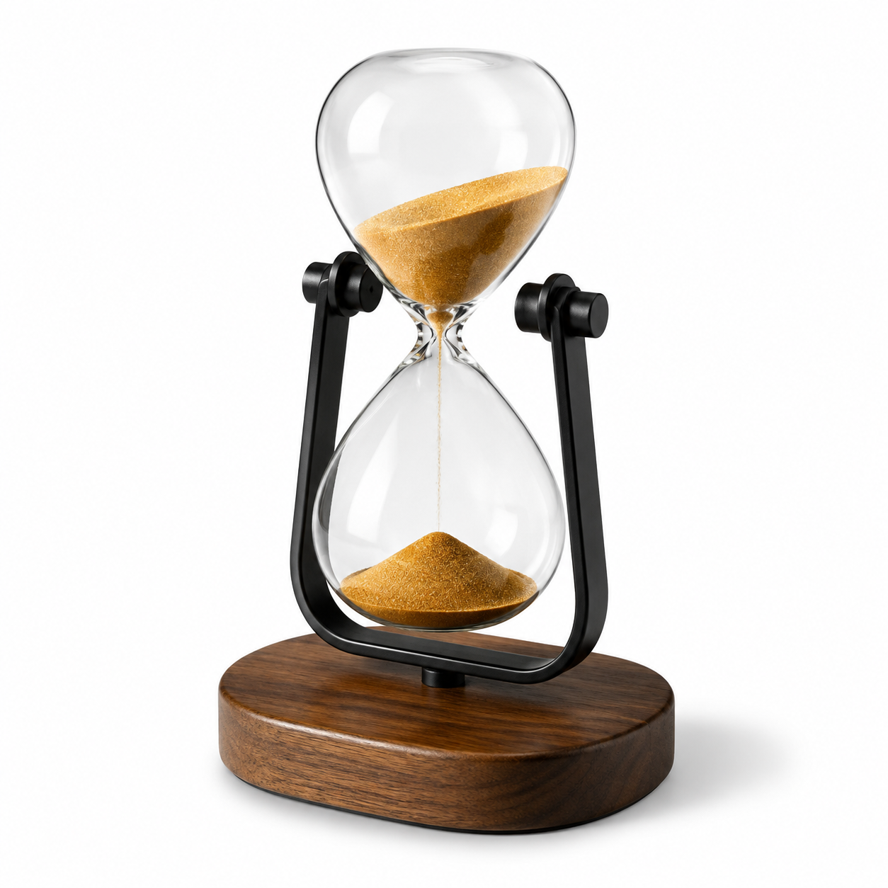Golden Focus Hourglass Desk Ornament