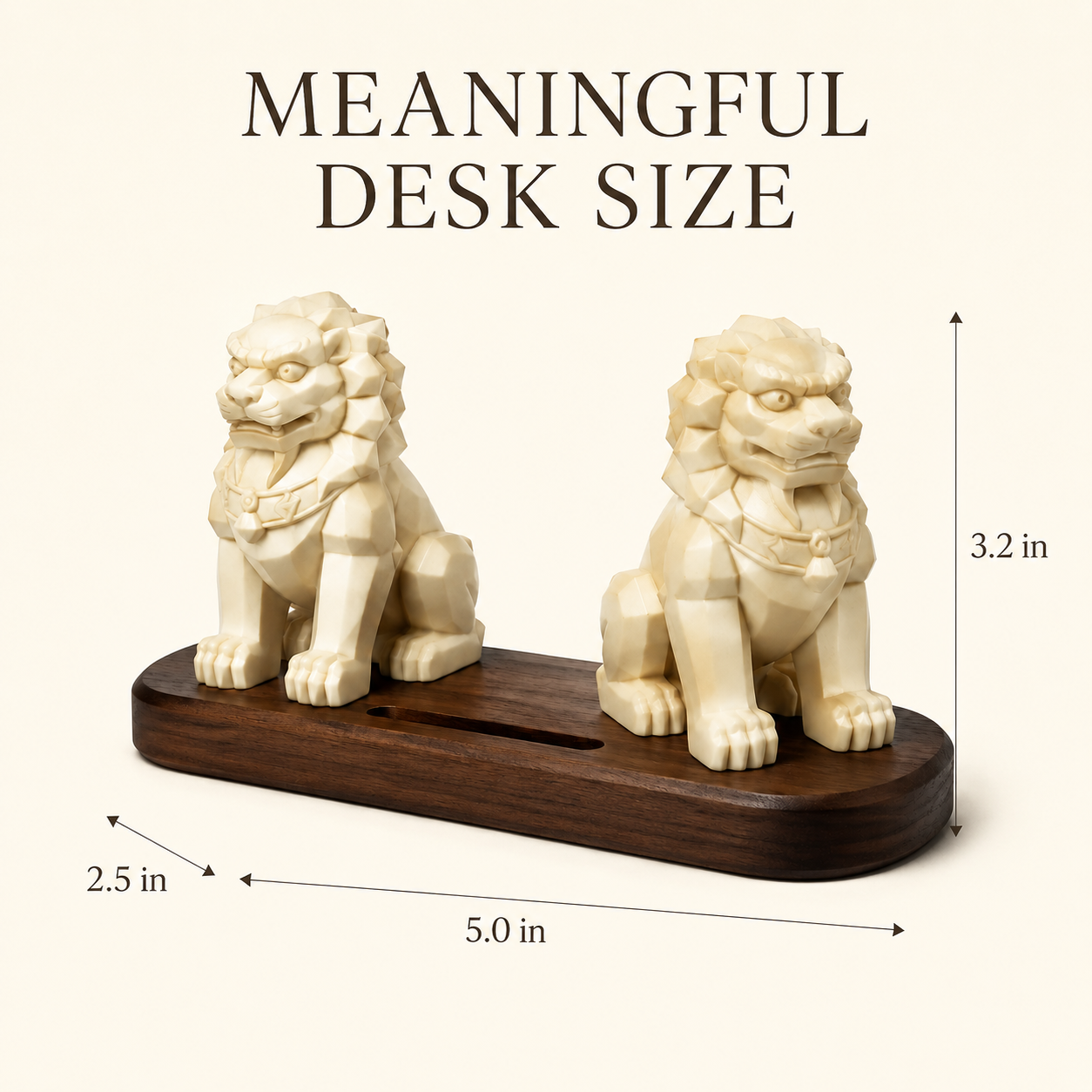 Guardian Lion Pair Bookend Ornament